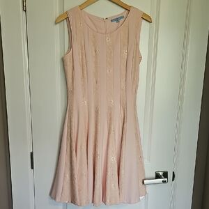 Elegant Peach Sleeveless Dress